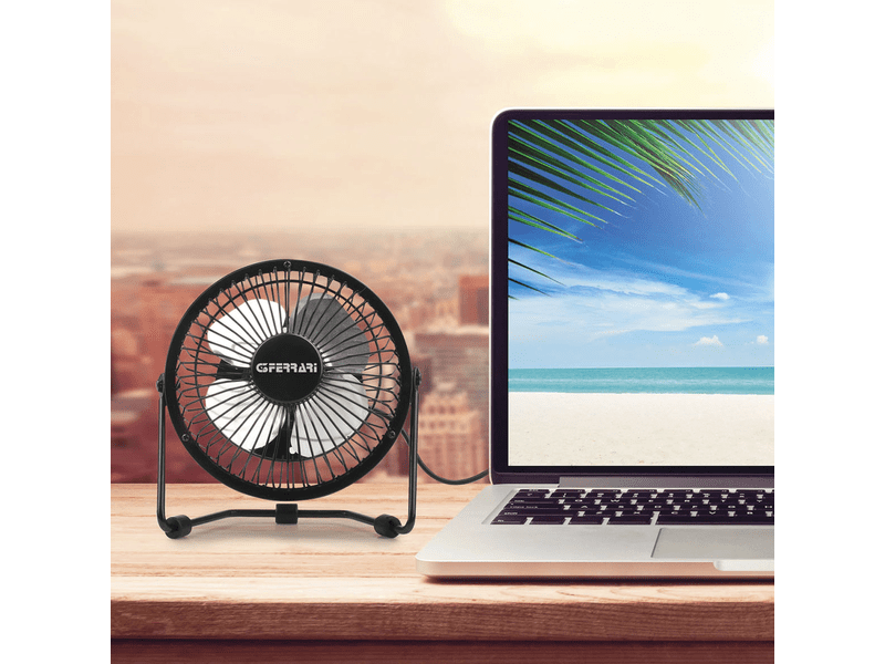 AMICO USB padlóventilátor,fekete