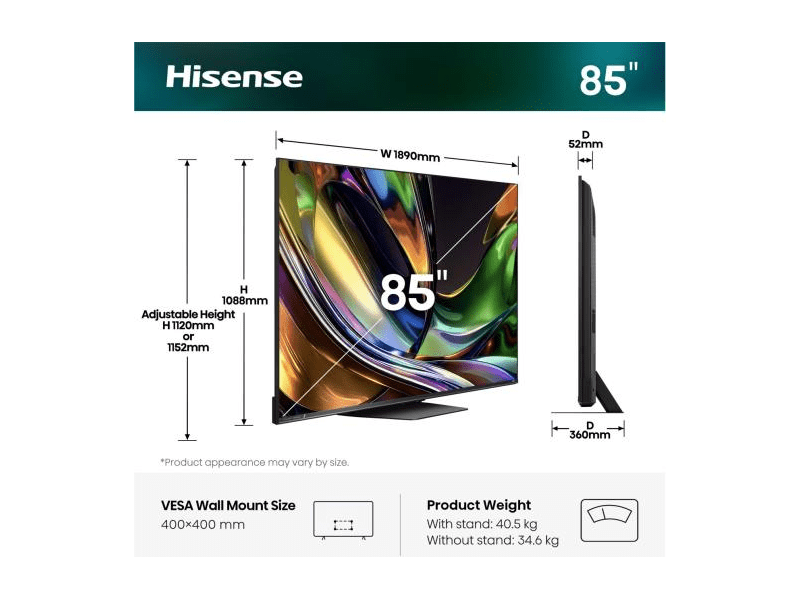 Hisense 85UR8S 85