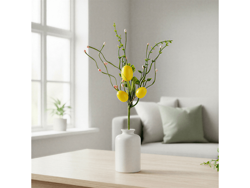 Family 57926B Húsvéti tojásfa ág, sárga