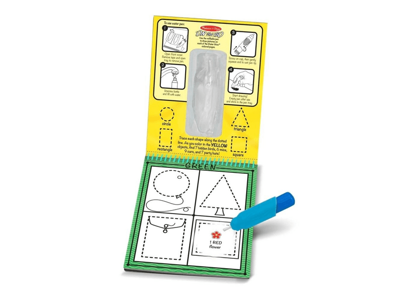 Melissa & Doug Kreatív játék, Rajzolás vízzel, színek és formák