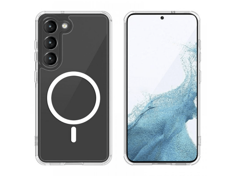 Cellect Samsung S23 Plus TPU+PC Mágneses szilikontok, átlátszó