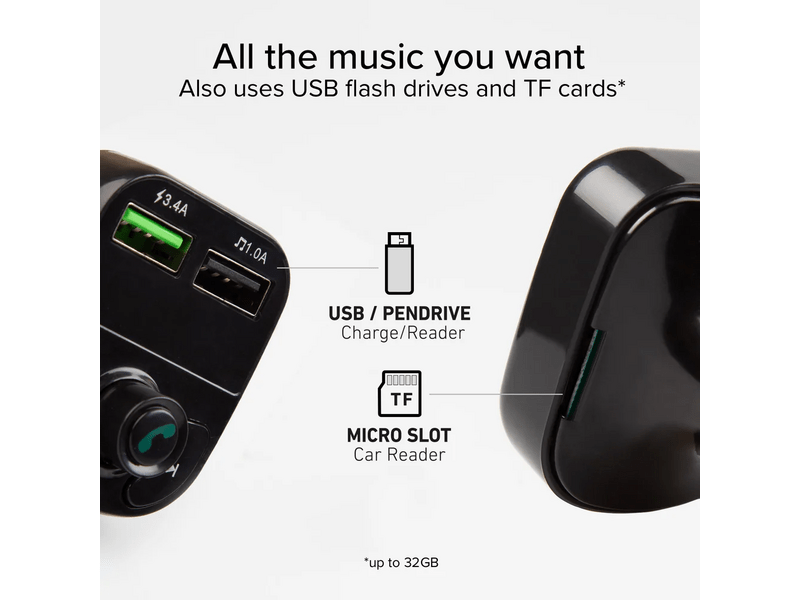 SBS FM 2xUSB-A 15W auto punjač (TECARFM2USB)