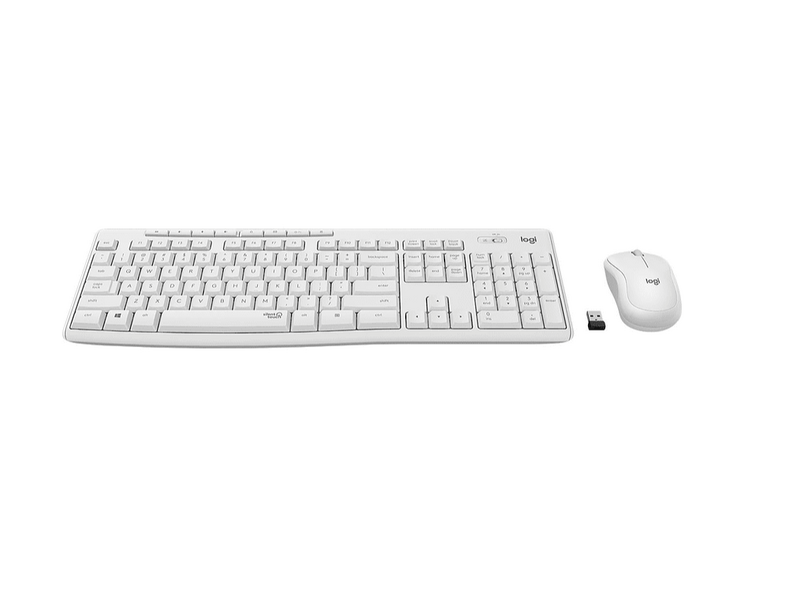 Logitech MK295 Silent Vezeték nélküli egér-billentyűzet szett, piszkosfehér