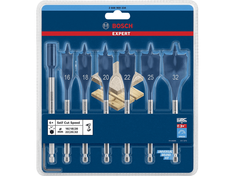 Bosch EXPERT Self Cut set glodala za samorezno rezanje, 7 dijelova (2608900334)