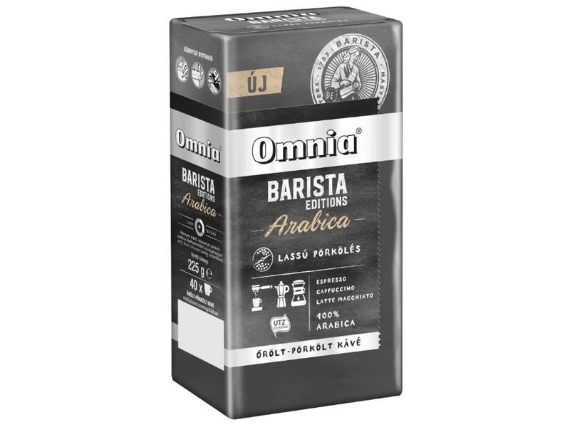 Omnia Barista Edition Arabica Őrölt kávé, 225g