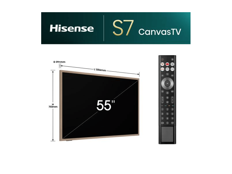 Hisense 55S7NQ 4K Smart QLED Canvas TV