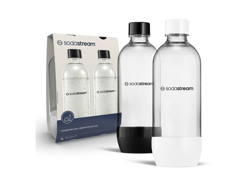 SodaStream Jet Black&White 1L-es palack, 2 db