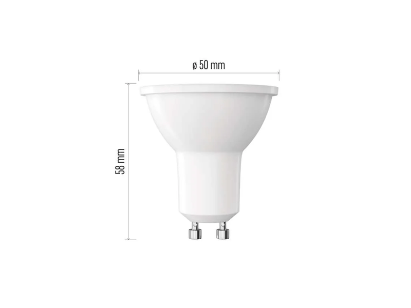 Emos ZQ8E14 Classic MR16 GU10 3 W LED izzó, fehér