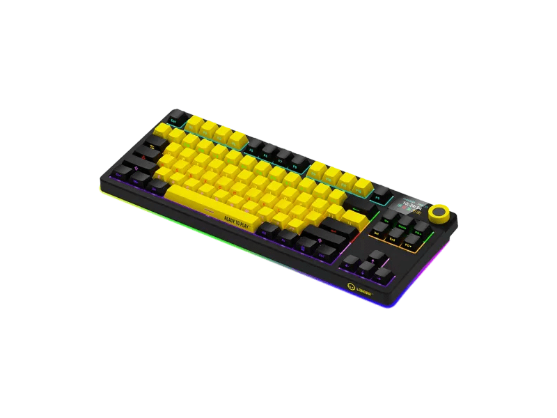 Lorgar KBP70TKLW Billentyűzet, sárga (LRG-KBP70TKLW-YL-US)