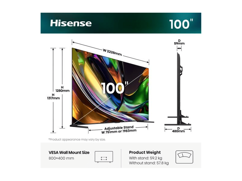 Hisense 100UR8S 100