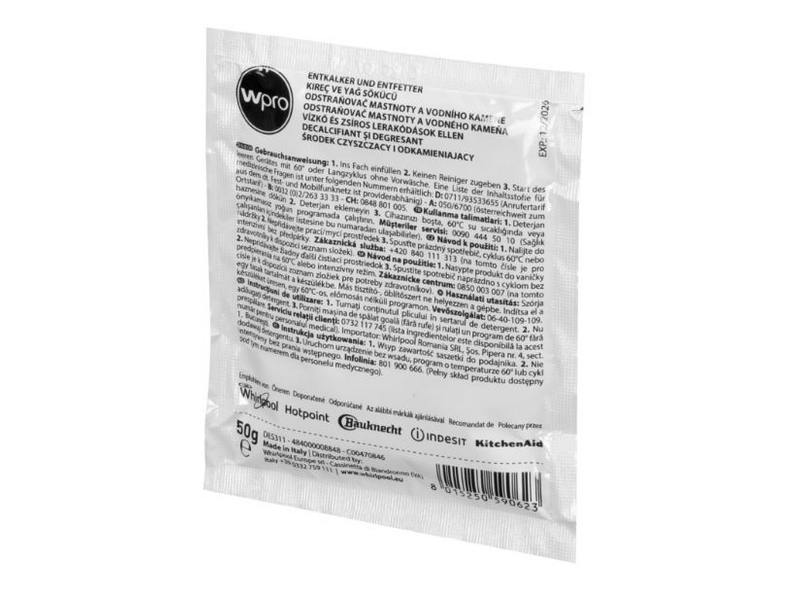 Wpro DES-125 Vízkő- és zsíroldó mosó- és mosogatógépekhez