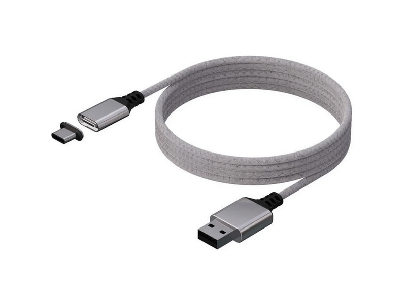 Konix Xbox Series X USB-A/USB-C Mágneses Töltőkábel, 3 m, fehér (MCC-SERX/W)