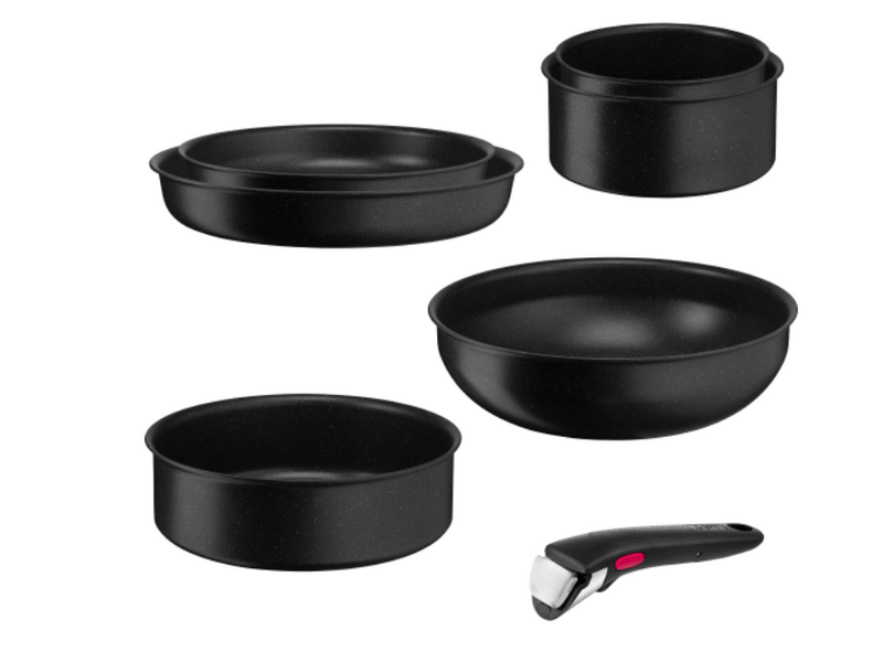 Tefal Ingenio Black Stone L3998702 7 db-os edényszett