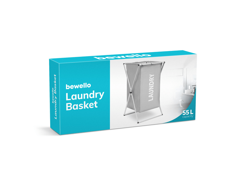Bewello BW2034A Összecsukható szennyestartó kosár, 1 rekesz