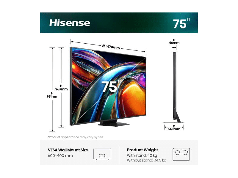 Hisense 75UR9S 75