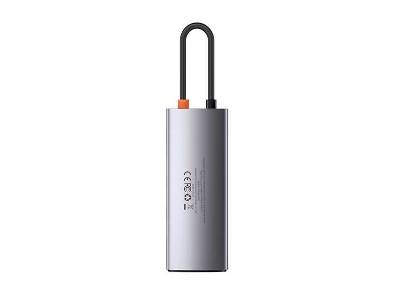 Baseus Metal Gleam 6-in-1 USB Type-C HUB (CAHUB-CW0G)