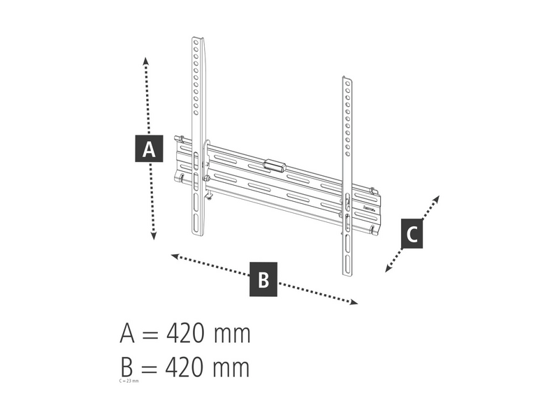 Hama 220809 Fix TV Falitartó, 32
