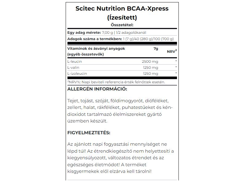 Scitec BCAA Xpress, 280 g, alma