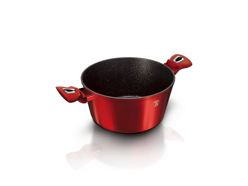 Berlinger BH/1258N Metallic Line Burgundy Edition Lábas fedővel, 28 cm