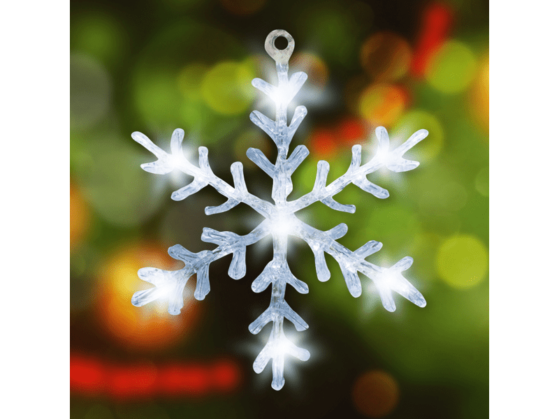 Home KID 701 LED-es akril hókristály ablakdísz