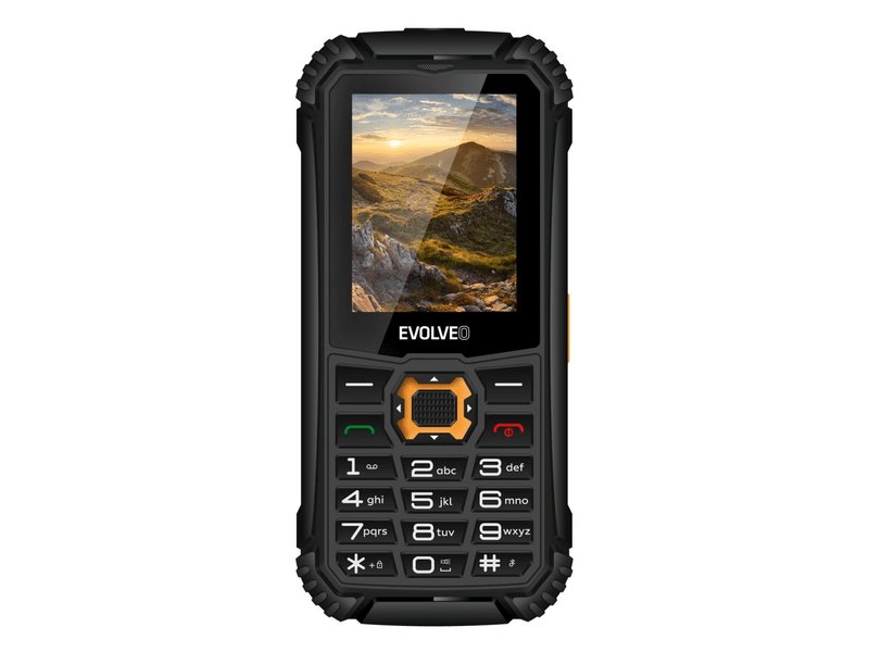 Evolveo StrongPhone Q1 Dual SIM mobiltelefon, fekete/narancs