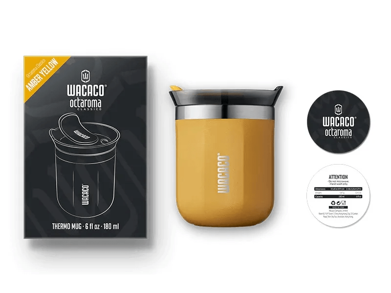 Wacaco Octaroma Classico termobögre, Borostyánsárga