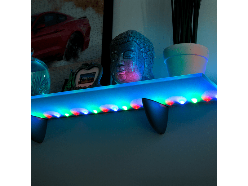 LED szalag színes 1 m 3 x AA elemes