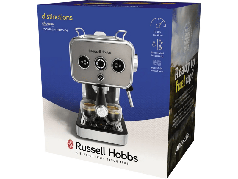 Russell Hobbs 26452-56 Distinctions Espresso kávéfőző, titánium