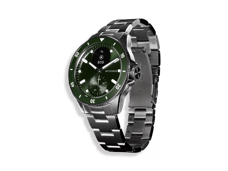 Withings Scanwatch Nova Okosóra, 42 mm, zöld