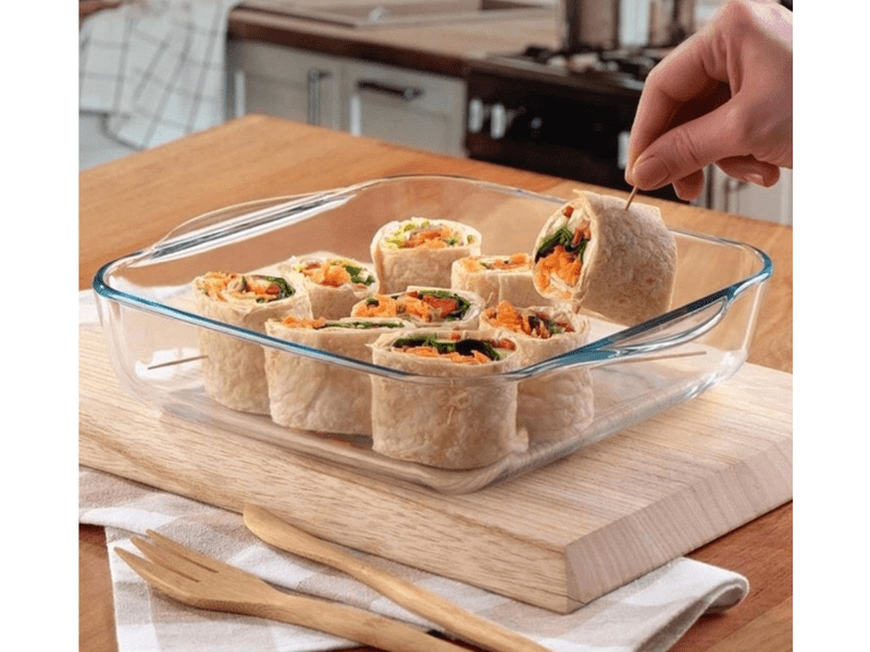 Borcam Jena vatrostalna četvrtasta posuda za pečenje, 3,2 l (59024)