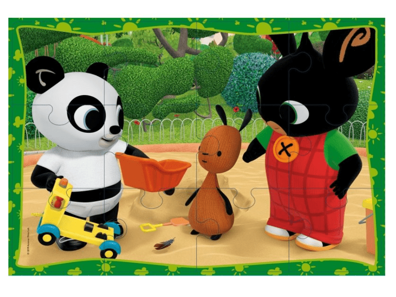 Bing a barátaival maxi puzzle, 2x 12 db (LIS81226)