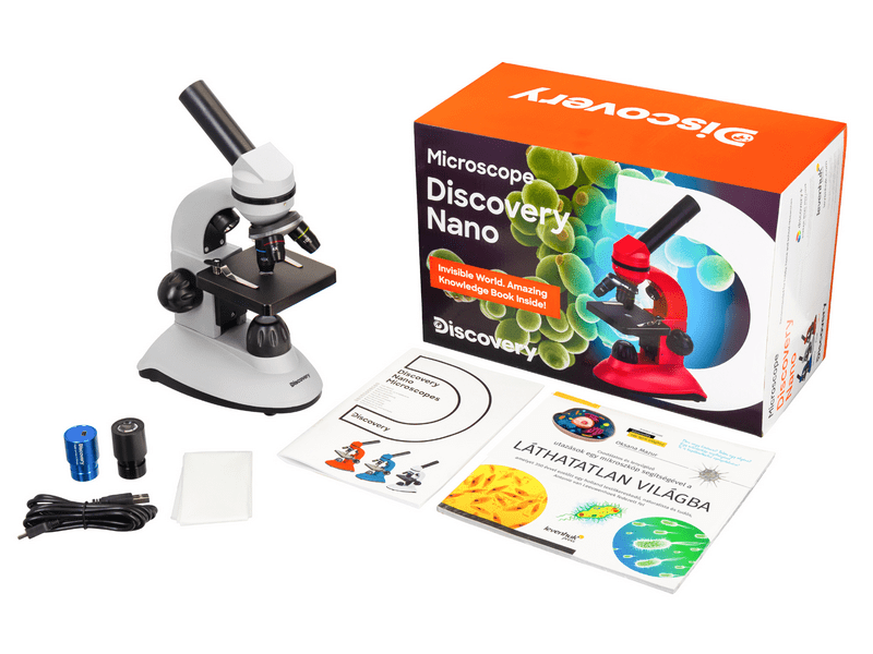Levenhuk Discovery Nano Polar digitális mikroszkóp és könyv (79216)