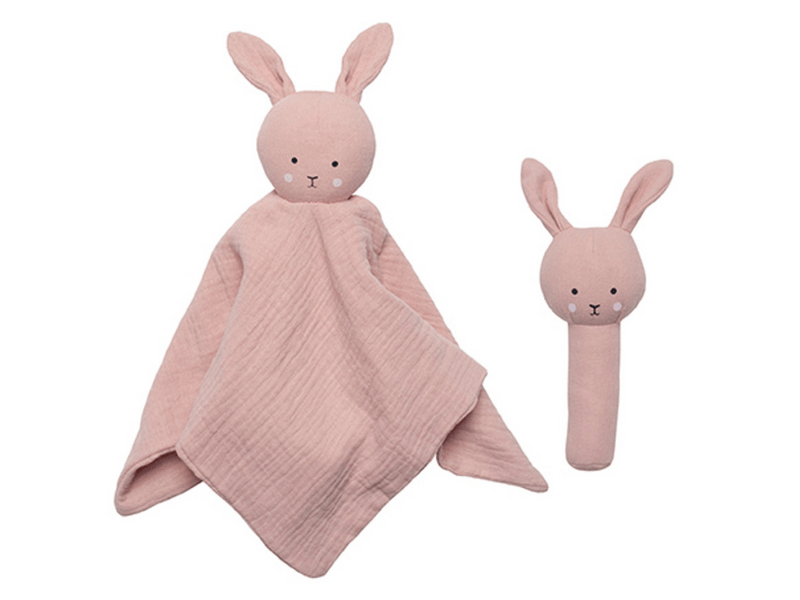 Jabadabado Rózsaszín nyuszis baba ajándékcsomag (S1025)