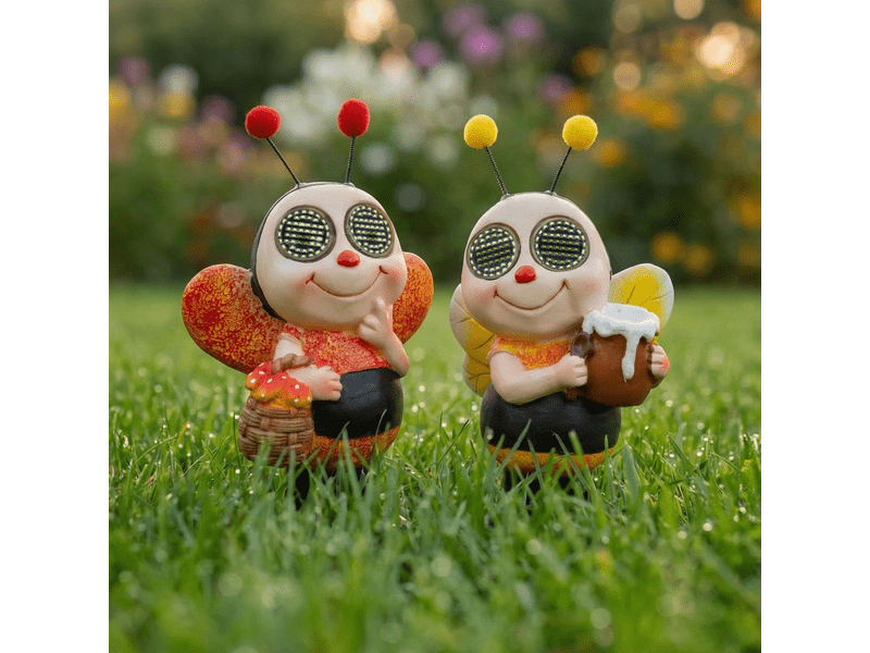 Garden of Eden 11420 Szolár állatfigura, méhecske, 2-féle