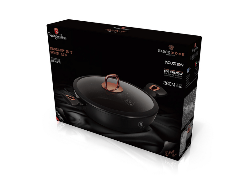 Berlinger Haus BH/1640N Alacsony lábas fedővel, 28 cm