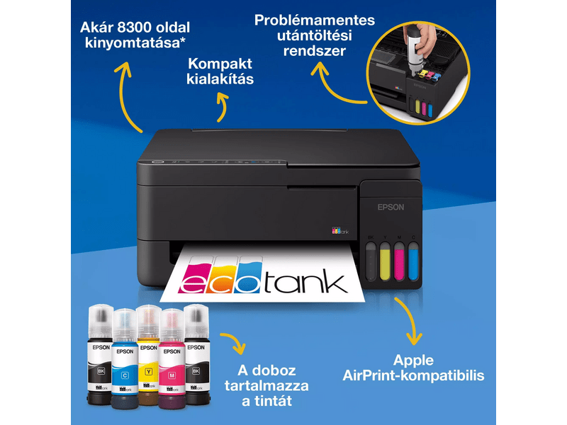 Epson EcoTank L3352W Multifunkciós nyomtató (C11CL62426)