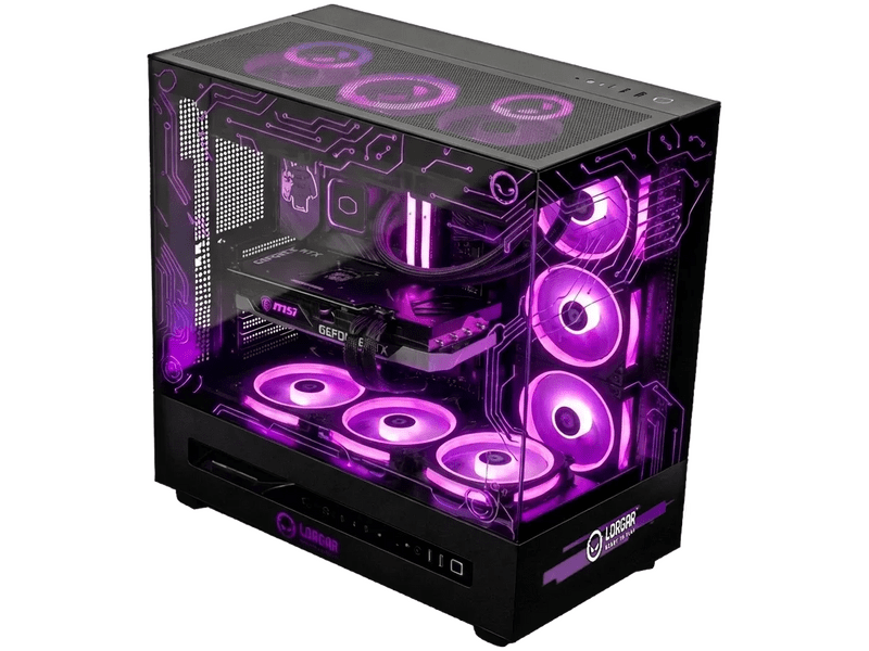 Lorgar P401 7800X3D/5070Ti Gamer PC, fekete (LRG-PCP401-BK)