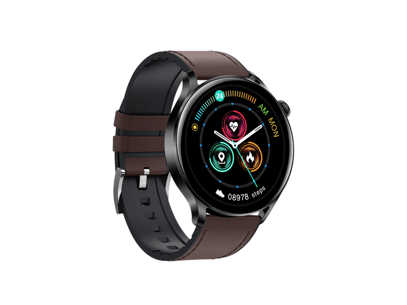 Garett Men Elegance RT Okosóra, sötétbarna, bőr szíj