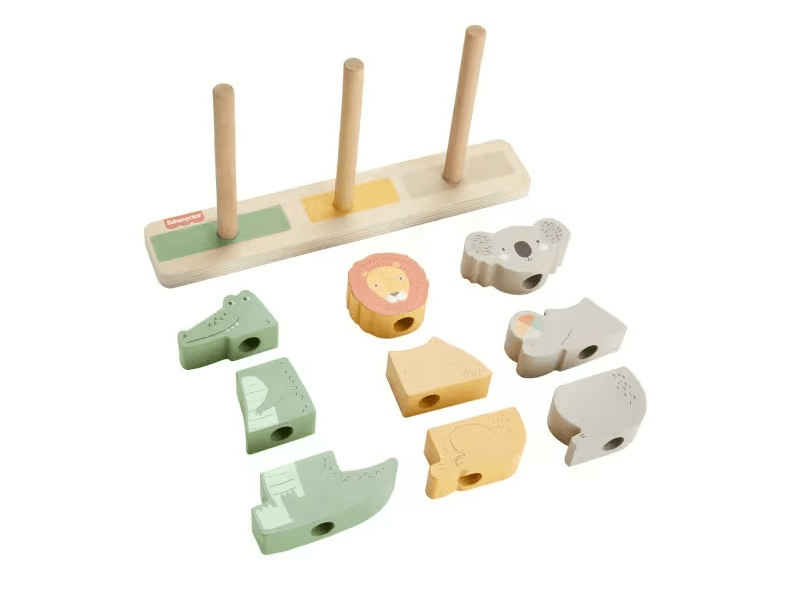 FISHER-PRICE WOOD FA ÁLLATOS RAKOSGATÓ