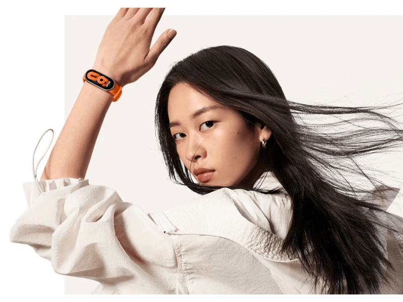 Xiaomi Smart Band 8 TPU szíj, narancssárga