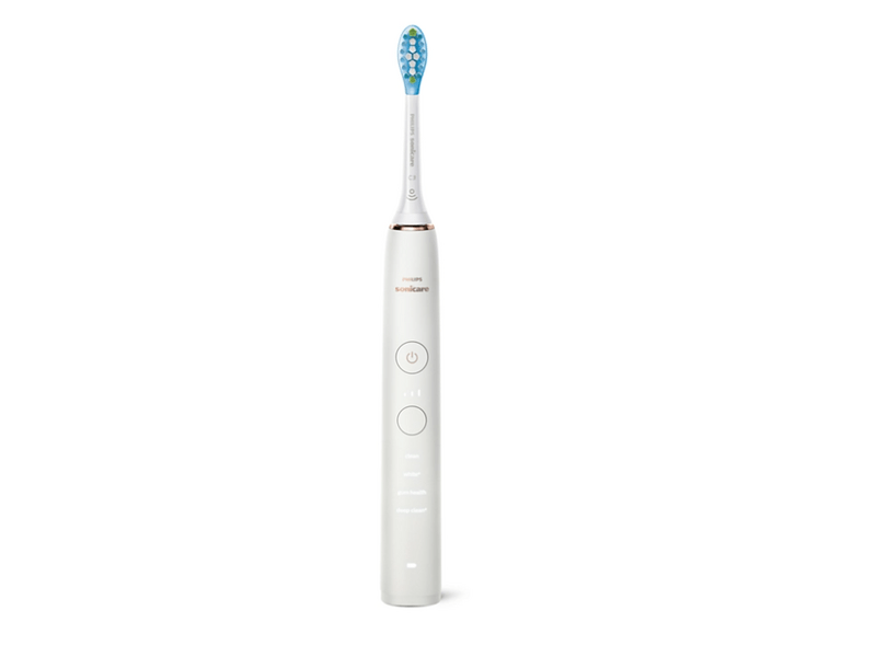 Philips Sonicare DiamondClean 9000 szónikus elektromos fogkefe és Power Flosser HX3866/41 dupla csomag, fehér