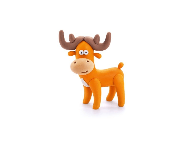 Hey Clay 1-es gyurma szett - Szarvas (50172CEE)