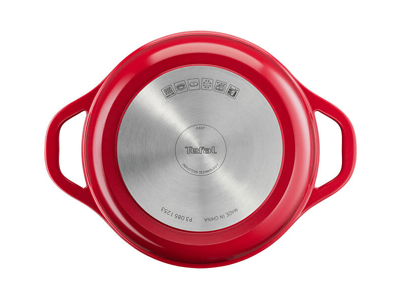 TEFAL Air lábas 24cm + fedő piros