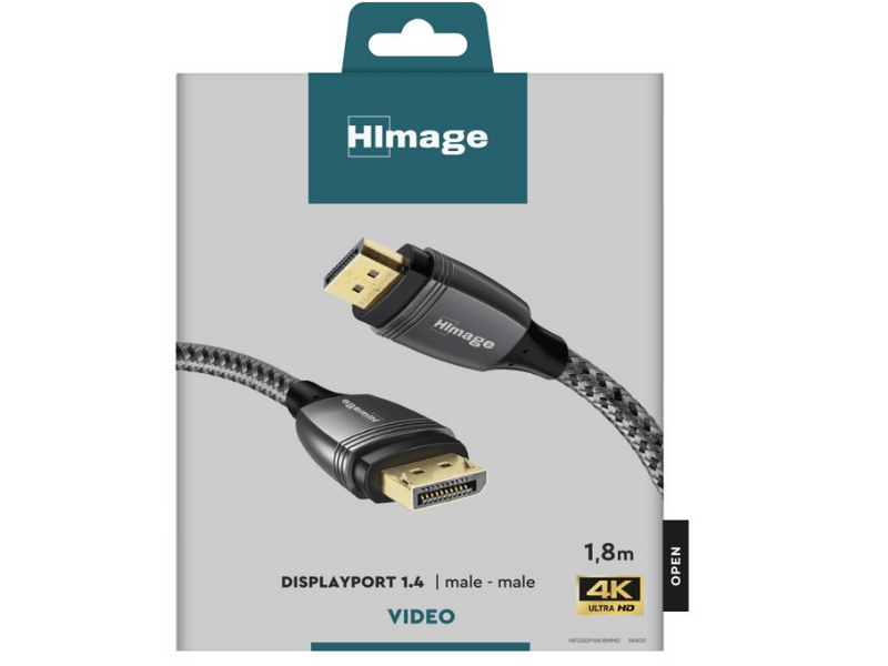 HImage DisplayPort 1.4 kábel, 1,8 m (HIP20DP16K18MMG)
