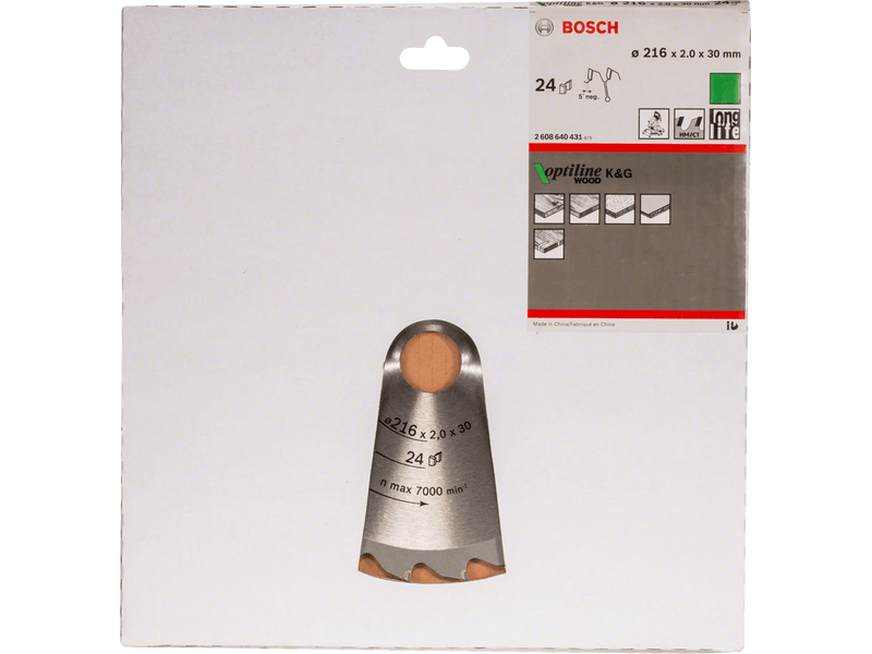 Bosch Optiline Wood list kružne pile za drvo, 216 mm (2608640431)