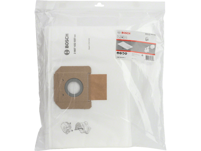 Bosch Filc porzsák GAS 35 porszívóhoz, 5 db (2607432037)