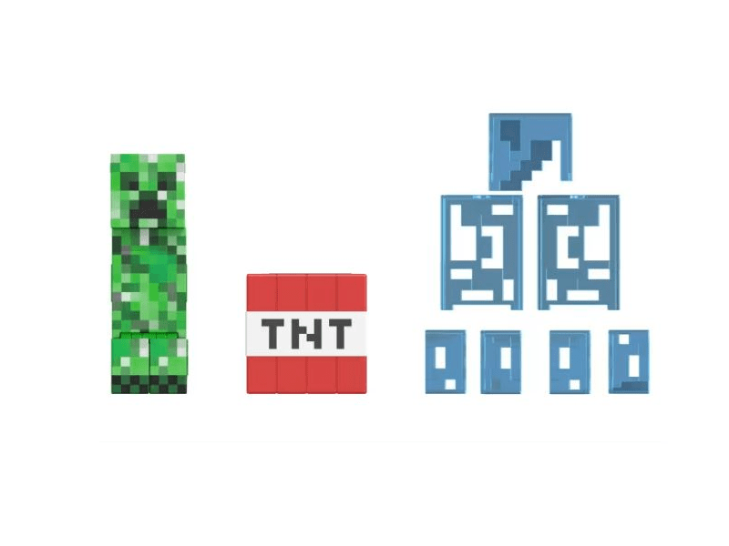 Minecraft Diamond Level Creeper Akciófigura (HLL31)