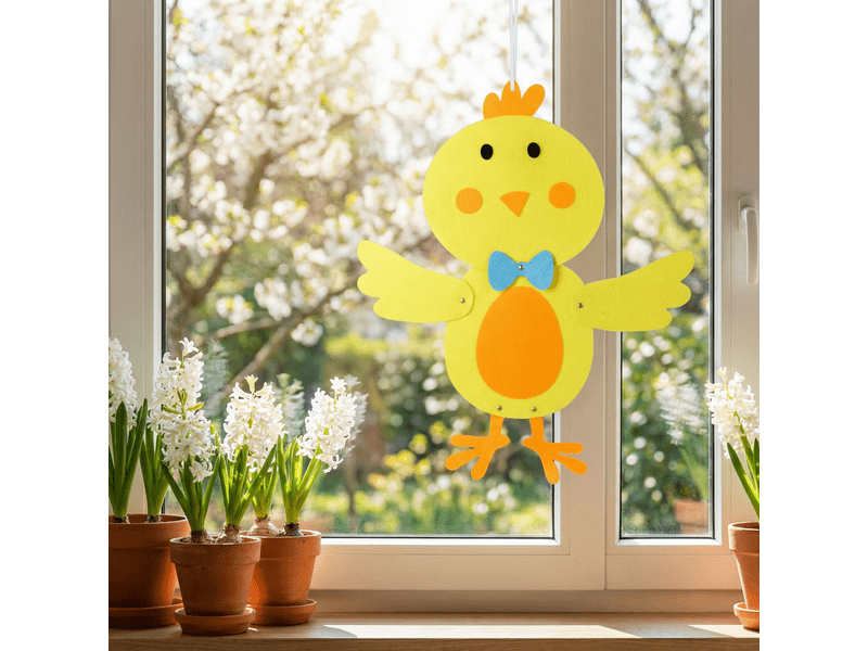 Family 57964A Húsvéti függő filcdekoráció, csibe