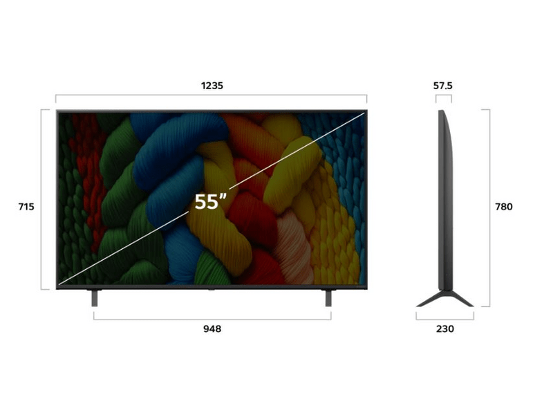 LG 55NANO80A3B 55" 4K UHD NanoCell Smart TV