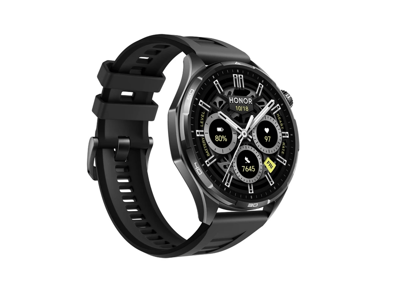 Honor Watch 6 Okosóra, fekete fluoroelastomer szíj (5502ACGP)